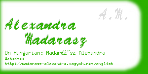 alexandra madarasz business card
